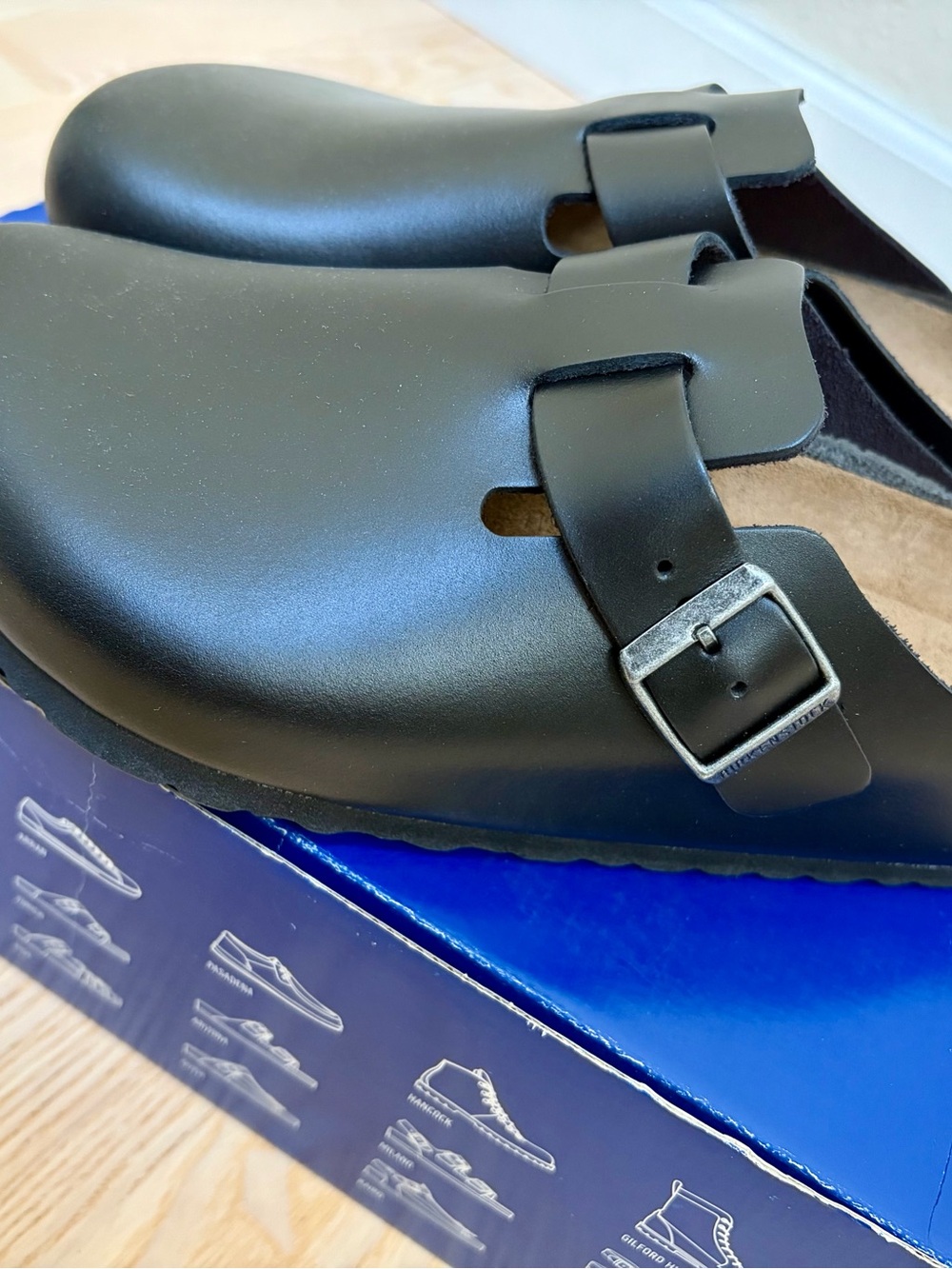 Birkenstock Boston black leather (NEW)